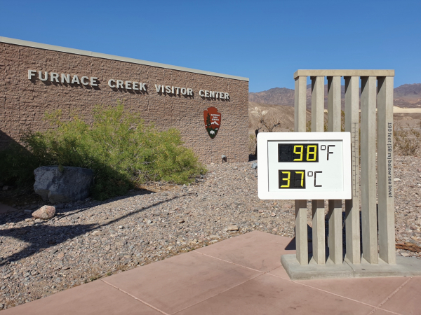 Thermomètre à Death Valley